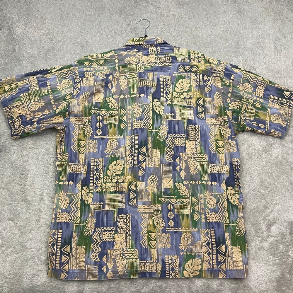 VTG Tori Richard Hawaiian Shirt‎ Mens XL Multicolor Tribal Aztec Cotton Lawn 80s - Picture 2 of 15
